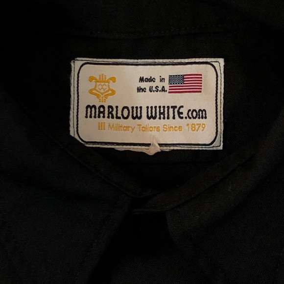 Marlow White military tailored long sleeve - Picture 3 of 4